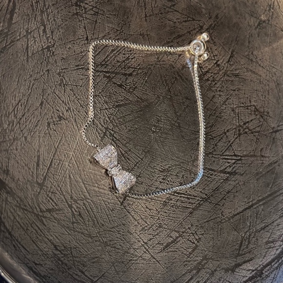 🆕New Gold Plated Crystal Bow Adjustable Bracelet & Bangle - Picture 5 of 10